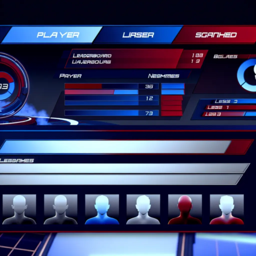 Interfejs tabeli rankingowej z rangami graczy w Shadow Fight Arena